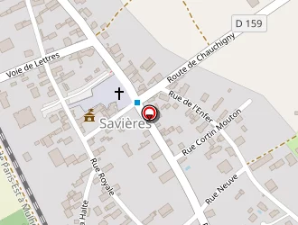Carte de Ecole à Savières