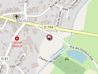 Carte de Agence Postale à Meillac