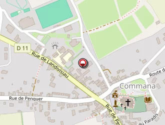 Carte de Ecole Primaire à Commana