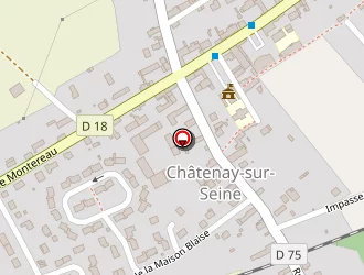 Carte de Lanneau à Châtenay-sur-seine