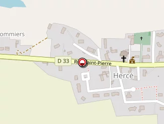 Carte de Mairie De Herce à Hercé