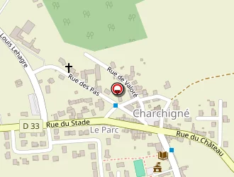 Carte de Salle De Loisirs à Charchigné