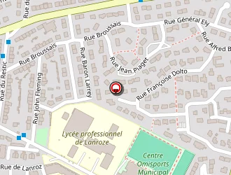 Carte de Lycée Vauban Site De Lanroze à Brest