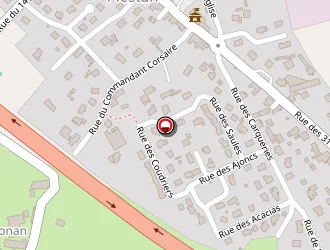 Carte de De Quéhonan (sca) à Plestan