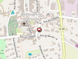 Carte de Ecole Publique De Filles à Bazouges-la-pérouse