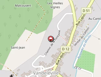 Carte de Agence Postale Communale à Vandeléville