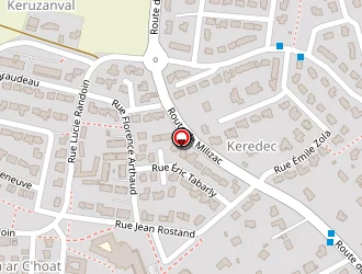 Carte de Ecole Pauline Kergomard à Guilers