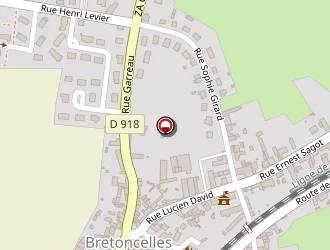 Carte de La Croix Blanche à Bretoncelles