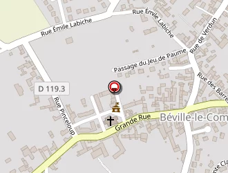 Carte de Perront à Béville-le-comte