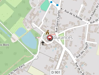 Carte de Les Papilles à Courances