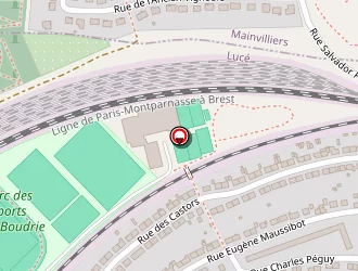 Carte de Stades Municipaux à Lucé