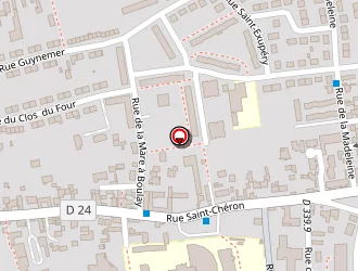 Carte de Cer Goulay à Chartres