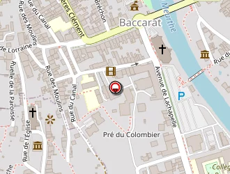 Carte de Institution De Gondrecourt à Baccarat