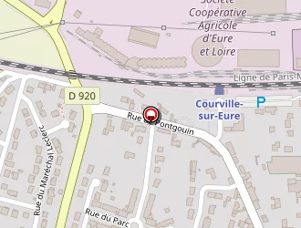 Carte de Bati Couleur à Courville-sur-eure