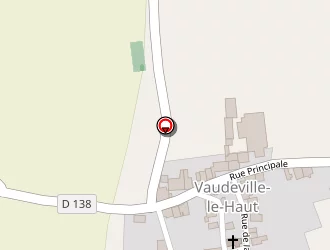 Carte de De L'eclair (gaec) à Vaudeville-le-haut