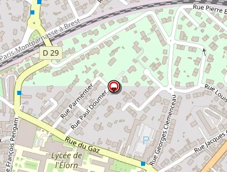 Carte de Lander Street à Landerneau