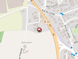 Carte de Le Pape Morgane à Gouesnou