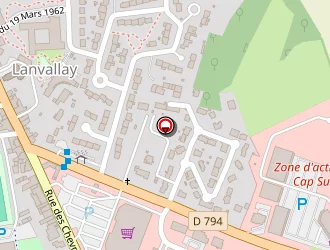 Carte de Gillet Claire à Lanvallay