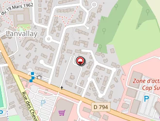 Carte de Location U à Lanvallay