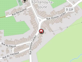 Carte de La Forge 54 à Fontenoy-la-joûte