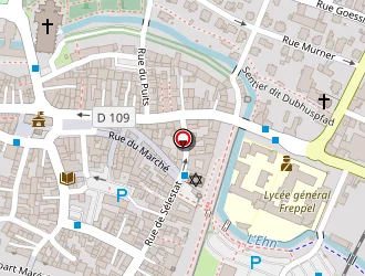 Carte de Adecco à Obernai