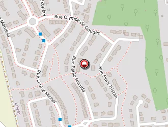 Carte de Long Cécile à Lèves