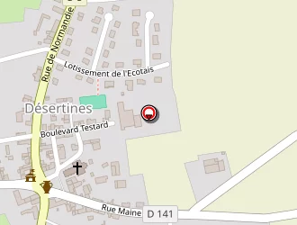 Carte de D.2.n à Désertines