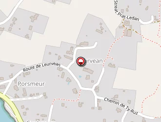 Carte de Kerros Raoul à Porspoder