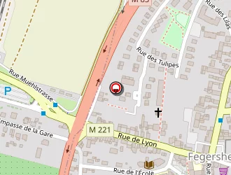 Carte de Electro Jenner à Fegersheim