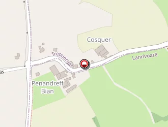 Carte de Le Ru Xavier à Lanrivoaré