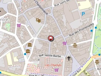 Carte de Hôtel Du Champ De Mars à Saint-brieuc