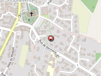 Carte de Agence Postale Communale à Plounéventer