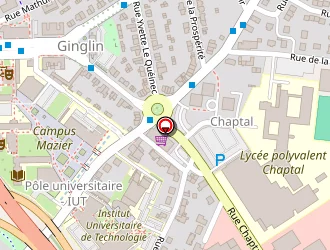 Carte de Lycée Chaptal à Saint-brieuc