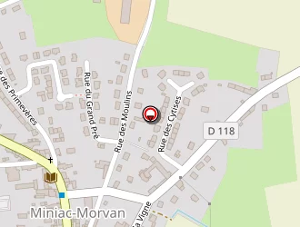 Carte de Le Tandem à Miniac-morvan