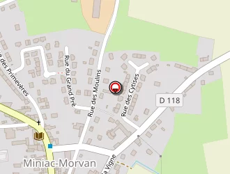 Carte de Malherbe Brigitte à Miniac-morvan