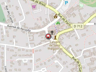 Carte de C.p.o à Saint-thégonnec