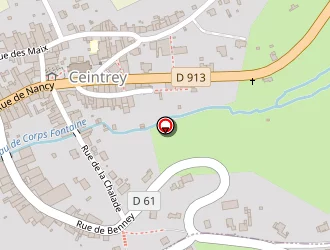 Carte de Duval à Ceintrey