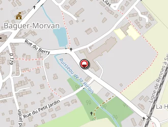 Carte de La Hirlais à Baguer-morvan