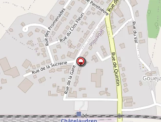 Carte de Moulin Bleu à Plouagat