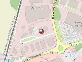 Carte de B&b Hôtel à Ostwald