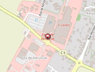 Carte de Centre E.leclerc à Ploudalmézeau