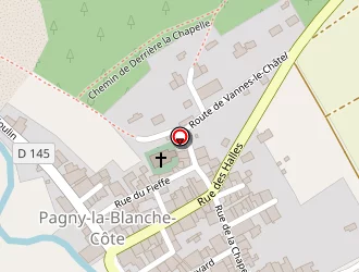 Carte de Pagny à Pagny-la-blanche-côte