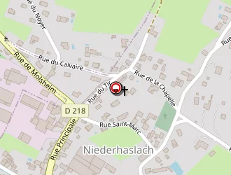 Carte de Salle Des Fêtes à Niederhaslach