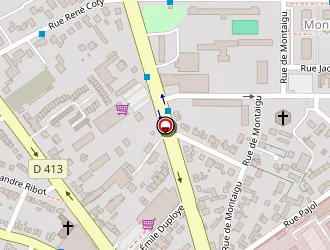 Carte de Sorea à Melun