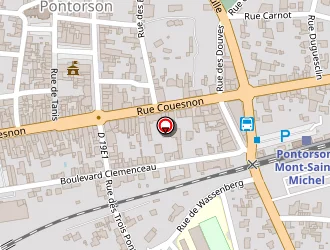 Carte de Conseil Général De La Manche à Pontorson