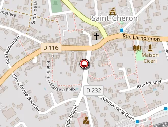 Carte de Bou Noël à Saint-chéron