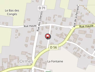 Carte de Café De La Place à Ormes