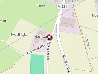 Carte de Complexe Sportif à Hangenbieten