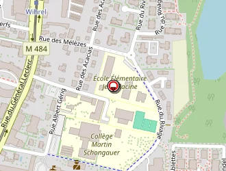 Carte de Collège Martin Schongauer à Ostwald