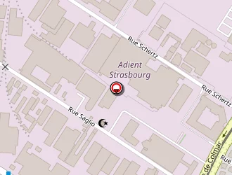 Carte de Station Esso Express à Strasbourg